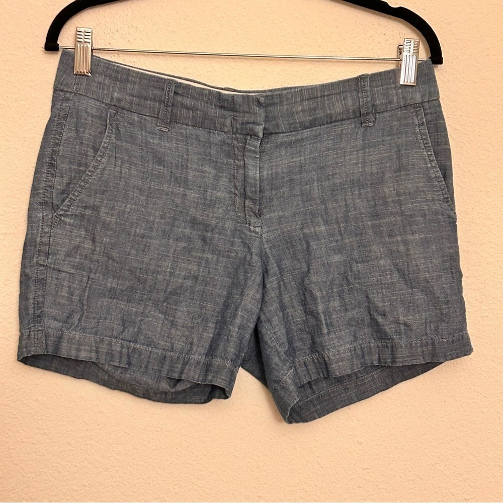 J. Crew Chambray Blue Shorts Women size 4